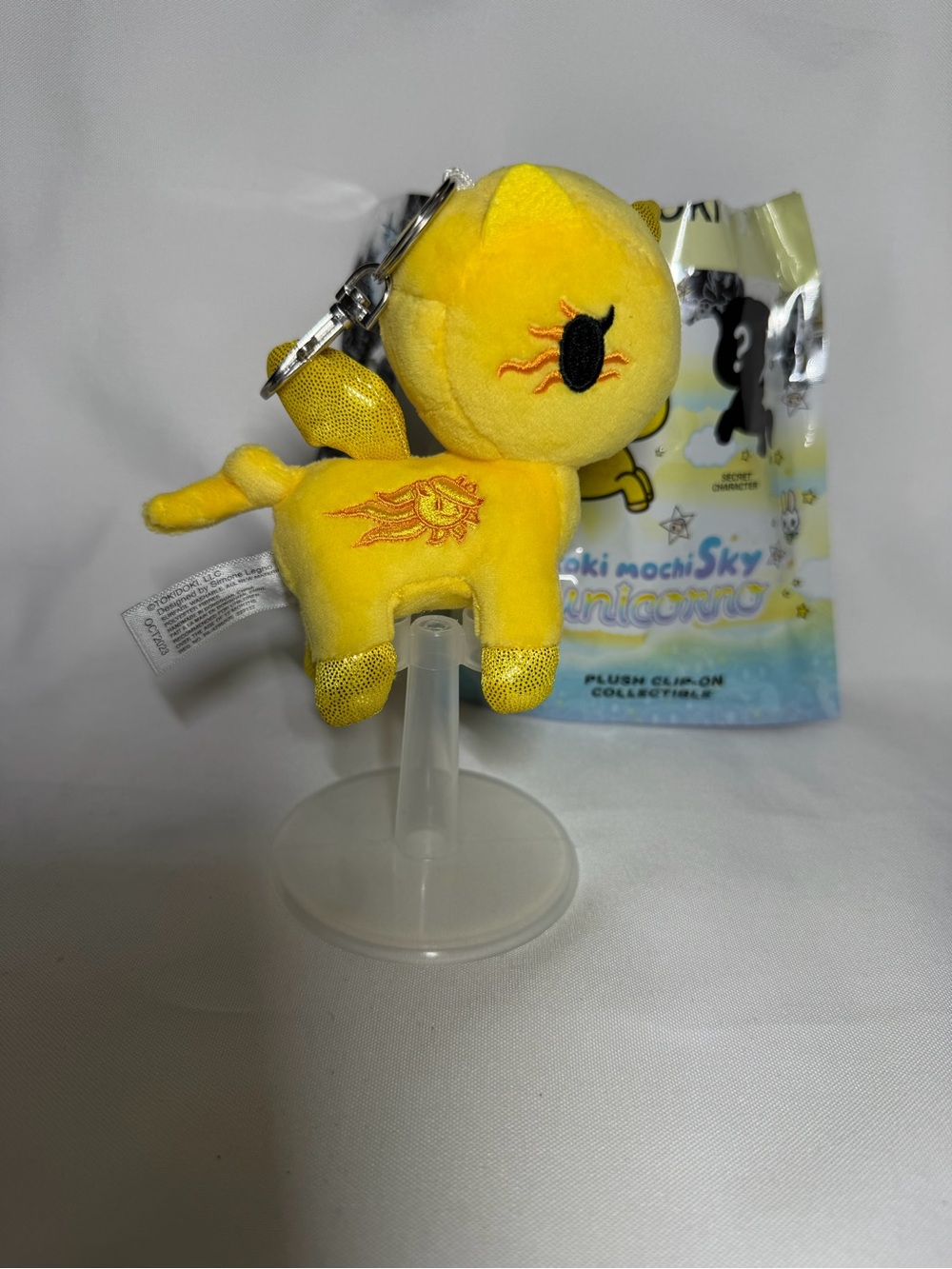 tokidoki Sun MochiSky Yellow Plush Clip-On Keychain
